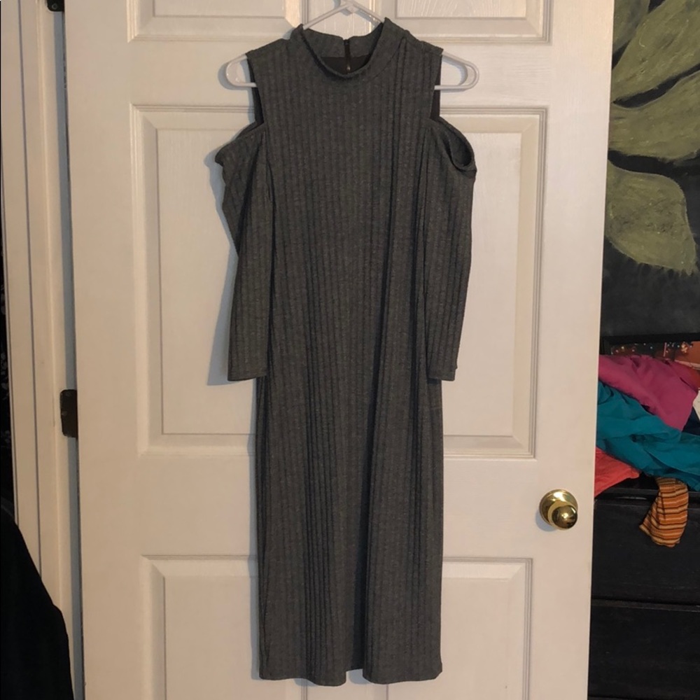 Long Dark Gray Dress